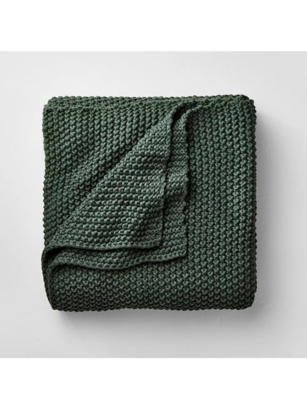 Casaluna King Size Chunky Sweater Knit Bed Blanket Dark Teal 108" x 92"